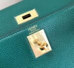 Replica Hermes Kelly Danse 20312 Designer Tote Shoulder Strap Bag Dark Green35509 - Image 9