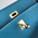 Replica Hermes Kelly Danse 20310 Designer Tote Shoulder Strap Bag Blue35440 - Image 4