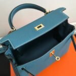 Replica Hermes Kelly Danse 20310 Designer Tote Shoulder Strap Bag Blue35440 - Image 5