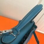 Replica Hermes Kelly Danse 20310 Designer Tote Shoulder Strap Bag Blue35440 - Image 9