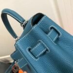 Replica Hermes Kelly Danse 20310 Designer Tote Shoulder Strap Bag Blue35440 - Image 10
