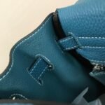 Replica Hermes Kelly Danse 20310 Designer Tote Shoulder Strap Bag Blue35440 - Image 11