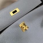 Replica Hermes Kelly Danse 20309 Designer Tote Shoulder Strap Bag Lake Blue35403 - Image 4