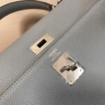 Replica Hermes Kelly Danse 20309 Designer Tote Shoulder Strap Bag Lake Blue35403 - Image 10