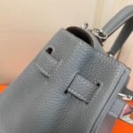 Replica Hermes Kelly Danse 20309 Designer Tote Shoulder Strap Bag Lake Blue35403 - Image 11