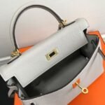 Replica Hermes Kelly Danse 20308 Designer Tote Shoulder Strap Bag Gray35355 - Image 5