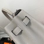 Replica Hermes Kelly Danse 20308 Designer Tote Shoulder Strap Bag Gray35355 - Image 9
