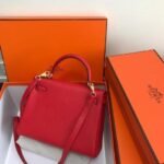 Replica Hermes Kelly Danse 20307 Designer Tote Shoulder Strap Bag Red35326 - Image 3