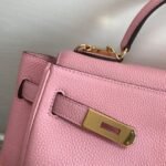 Replica Hermes Kelly Danse 20306 Designer Tote Shoulder Strap Bag Pink35266 - Image 3