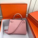 Replica Hermes Kelly Danse 20306 Designer Tote Shoulder Strap Bag Pink35266 - Image 6