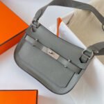 Replica Hermes 316413 Jyspiere Leather Hermes bags Gray h90092034338